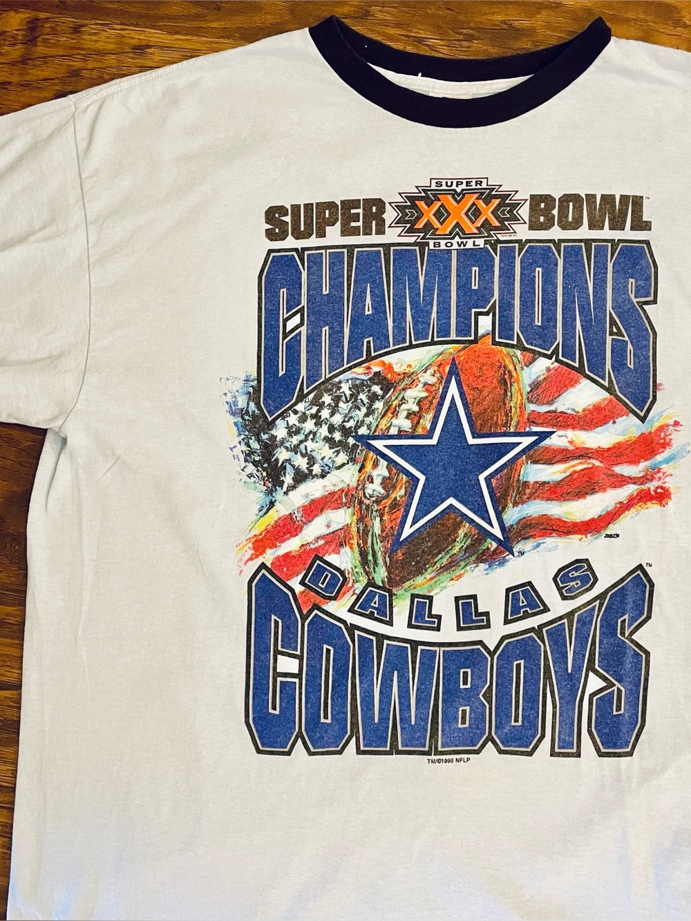 Vintage Dallas Cowboys Super Bowl XXX 1996 Champions T-Shirt Starter Large